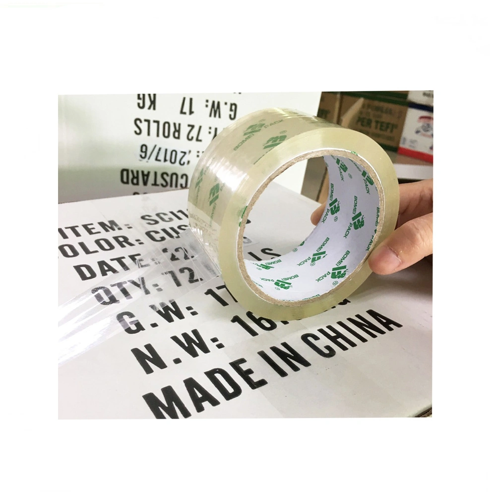 Original Factory Direct Price BOPP Packing Tape Clear 48mm Acrylic Adhesive for Moving Carton Box Sealing