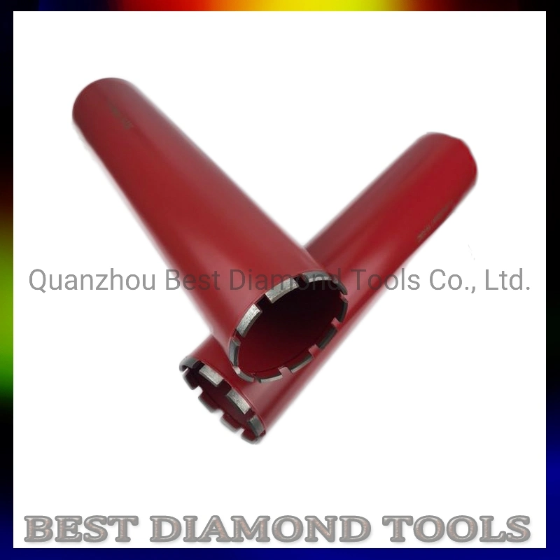 Diamond Core Drill Bit with Maximum Hole Production Through Hard Concrete