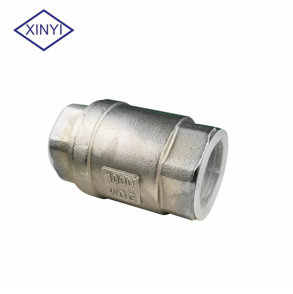 Pn16 H12W16 Stainless Steel 304 Water Flow Control 4 Inch Vertical Spring Loaded Check Valve