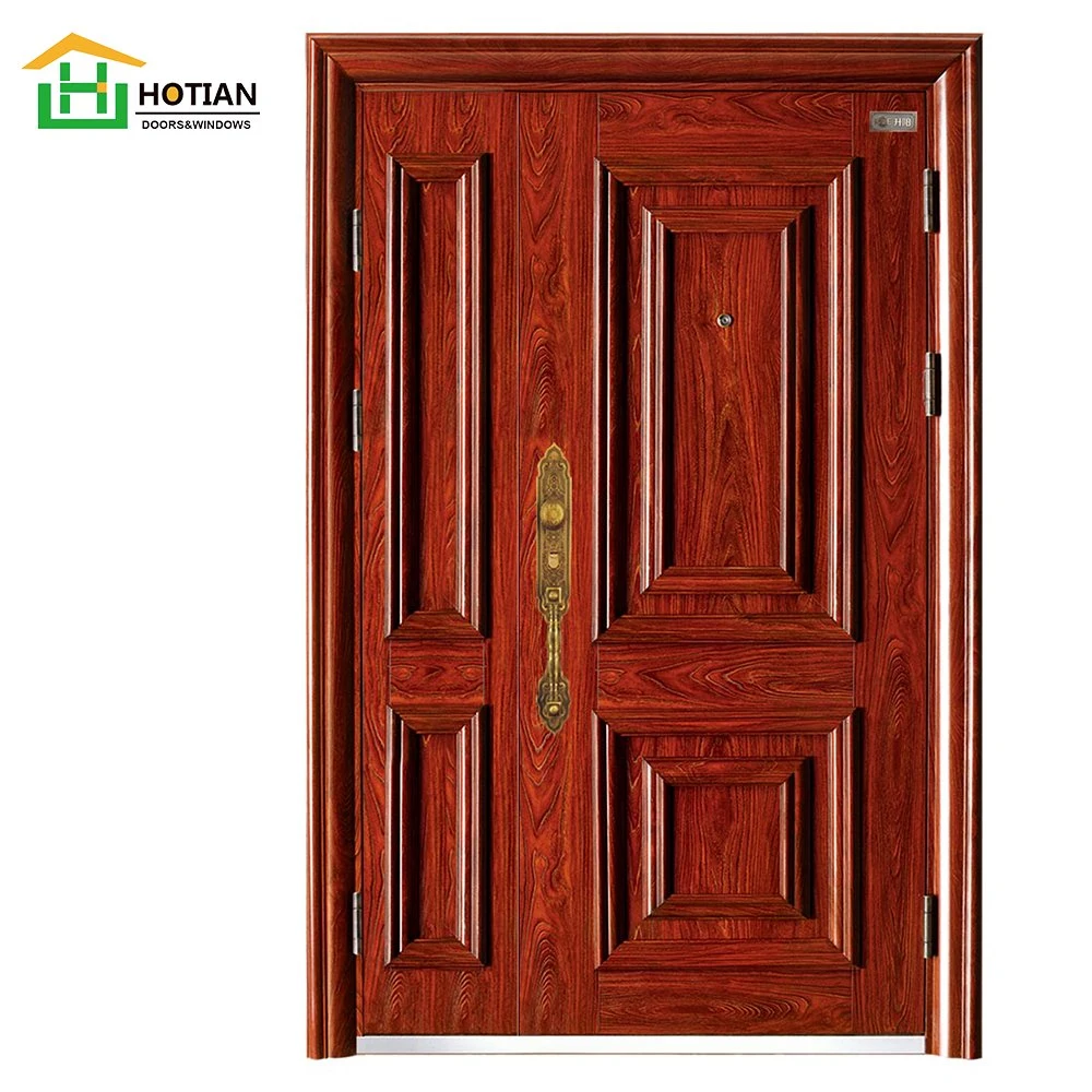 Fire Exit Steel Door Single Leaf Coated Galvanised Steel Door