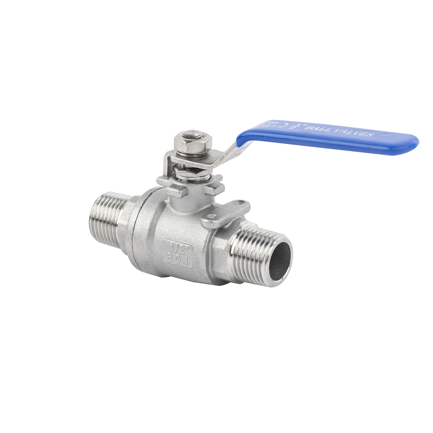 Nickel Plated Brass Ball Valve with Casting Iron Handle