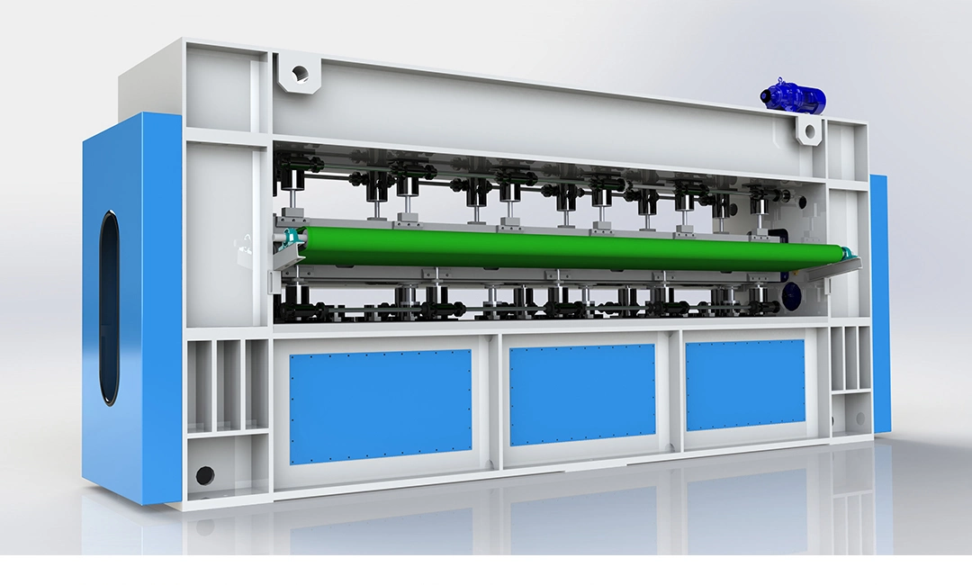 Новый дизайн Нетканый электрический высокоскоростной игольчатый станок Weicheng (Двойные доски) машина