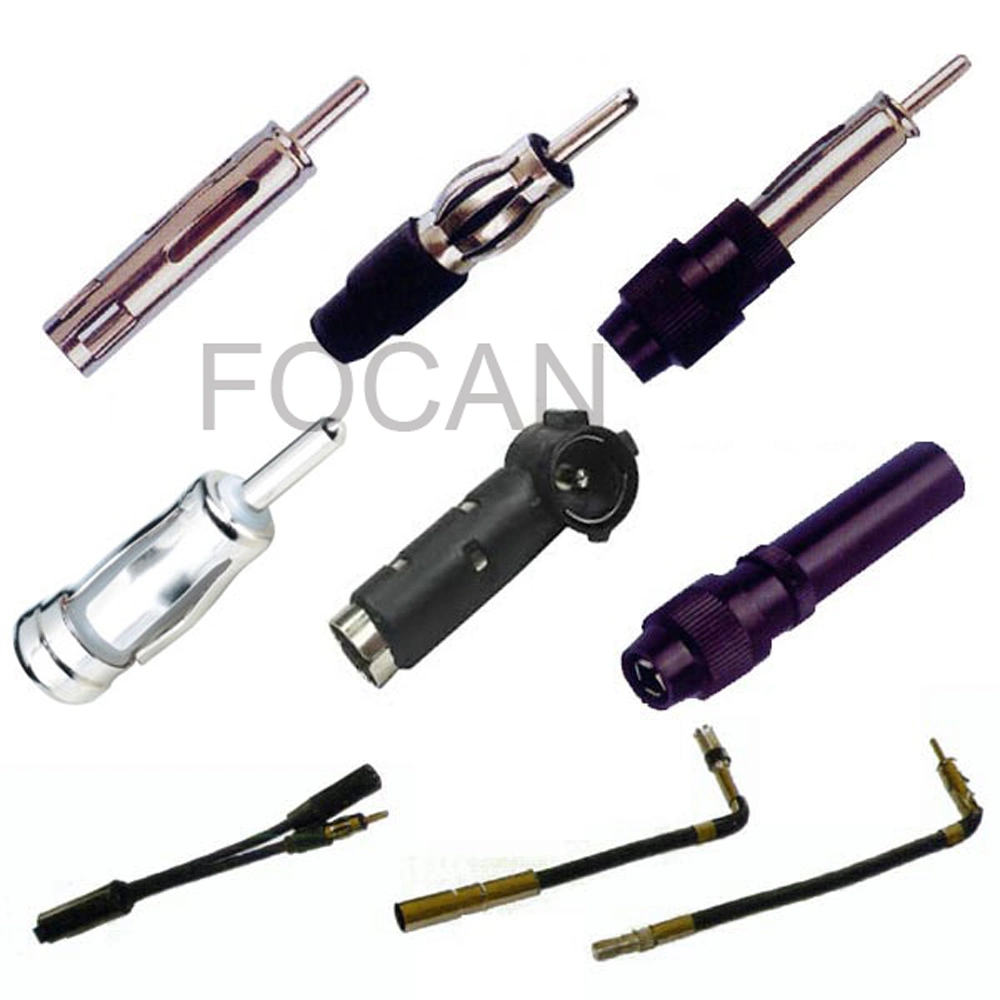 Car Aerial Adapter, Car Radio Antenna Adapter Connector, ISO 90 Degree - Socket DIN