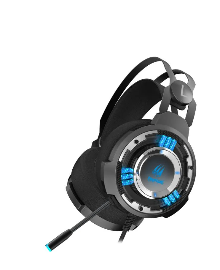 T21 Light Weight RGB Lightning PC Wired Gaming USB Stereo Headphone with Microphone Colorful Lighting Headset