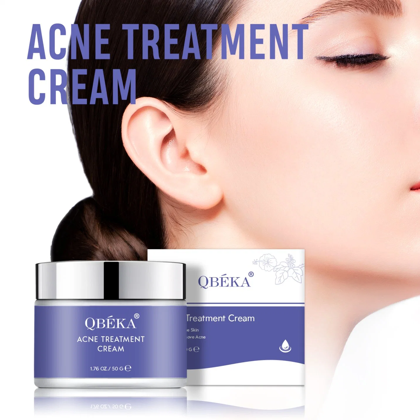 OEM Best Effect Qbeka Acne Treatment Cream Pimples Cream Factory Price Professional Private Label Face Cream