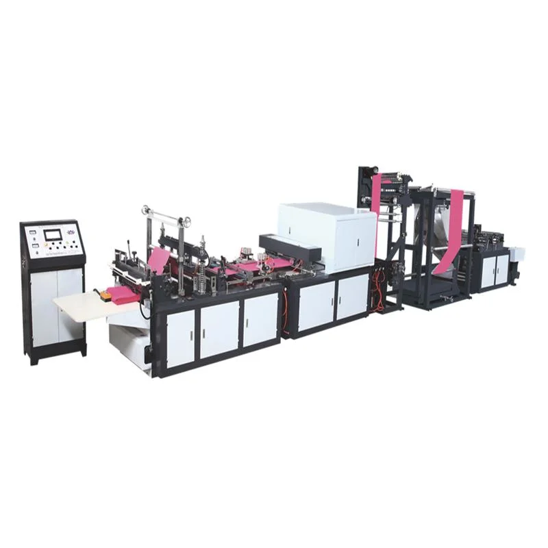 Fully Automatic Non Woven T Shirt Bag Non-Woven Making Machine Packing Bag Making Machines, PP Non Woven Flat Bag Making Machines