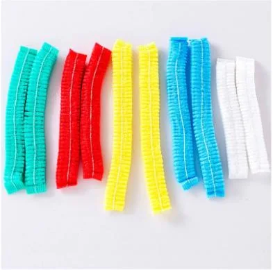 CE Disposable Non-Woven Surgical Bouffant Cap Clip Cap Elastic Disposable Hair Cap