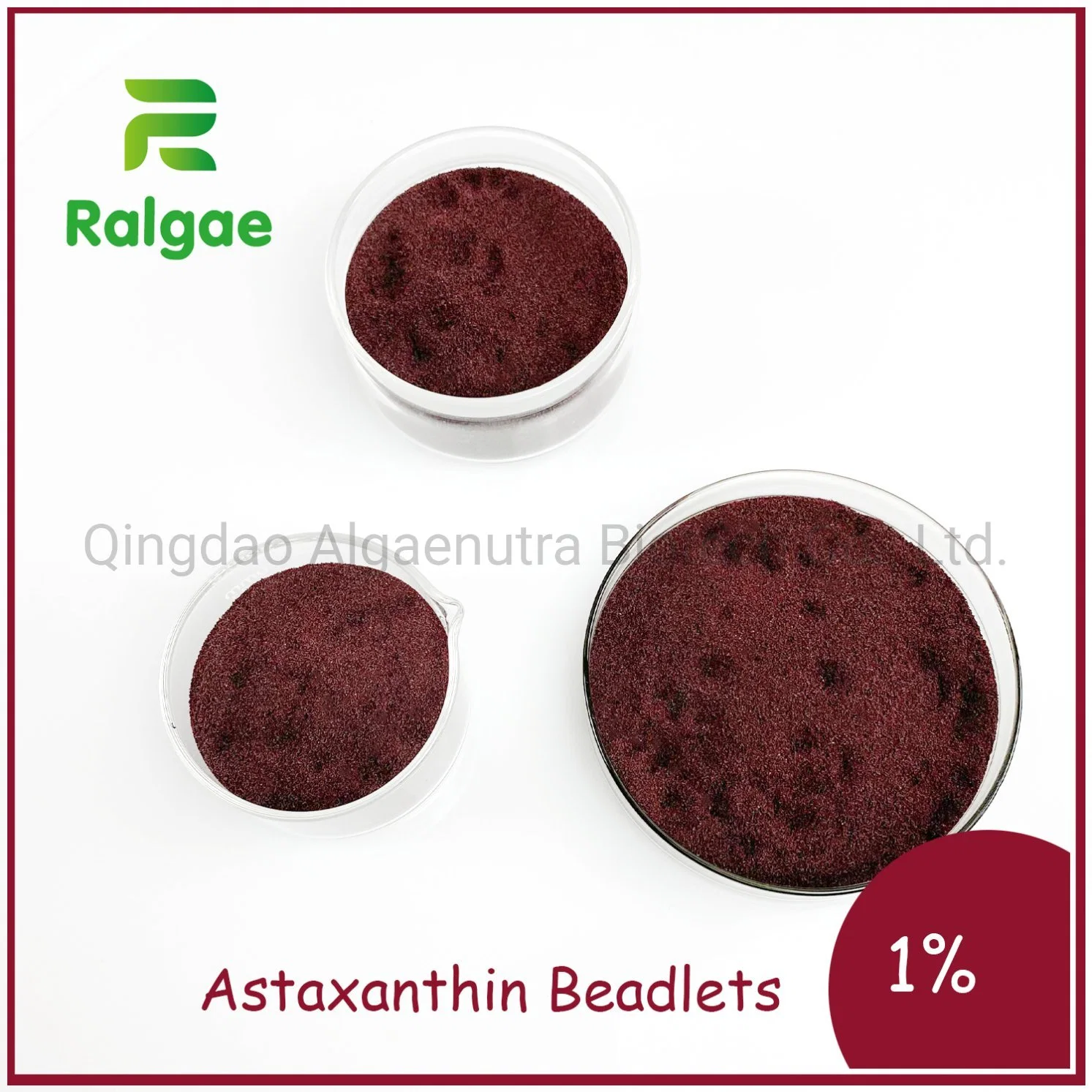 Natural Food Grade Haematococcus Astaxanthin Natural Microalgae Beadlets Food Additive 1% Content