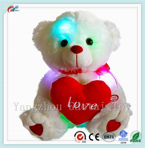 10.5 Inches Glow Adorable Stuffed Animals LED Plush Bear Toys