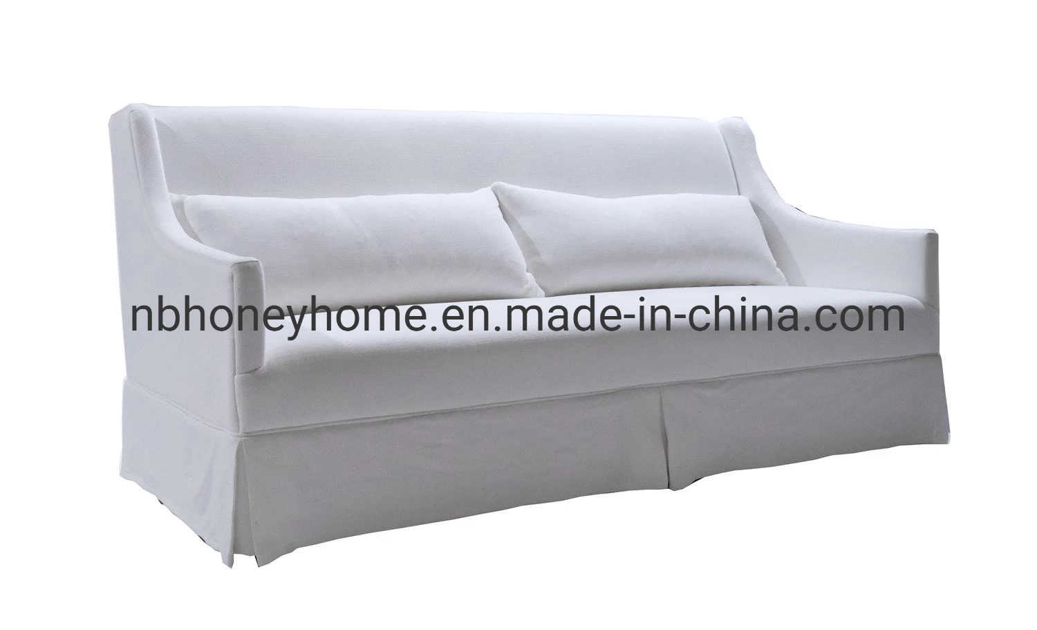 Moderne Classic Style Slip Cover Wohnzimmer Stoff Sofa