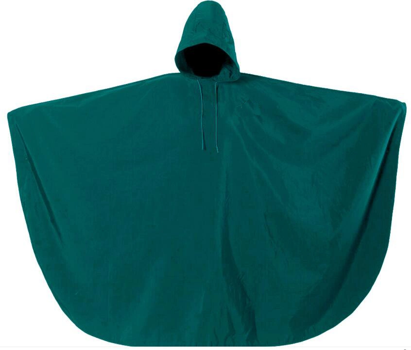 Top-Qualität Erwachsene Wiederverwendbare Kapuze Polyester Regen Poncho