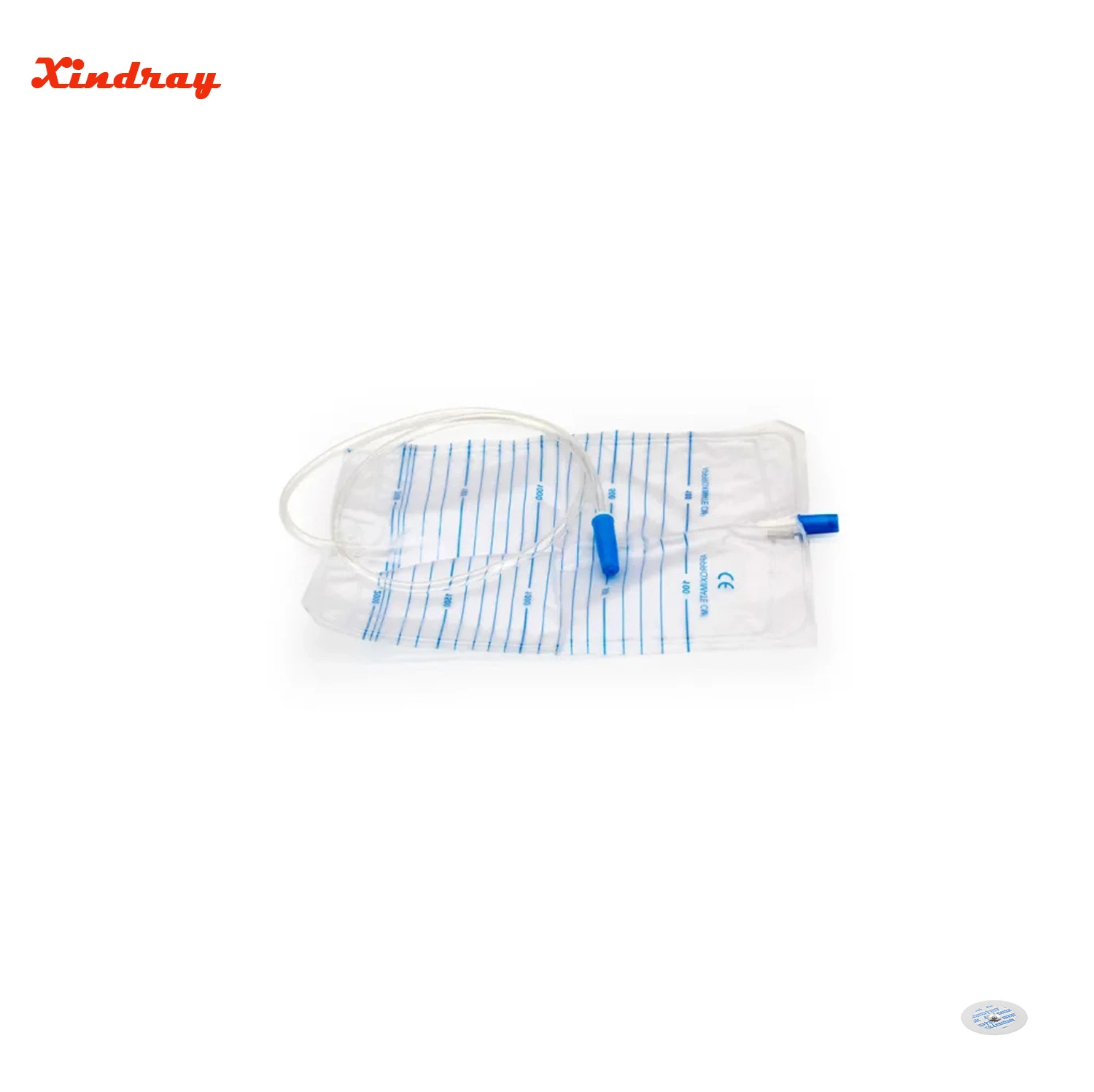 Sac de collecte d'urine jetable de type pull-Push de 2 000 ml