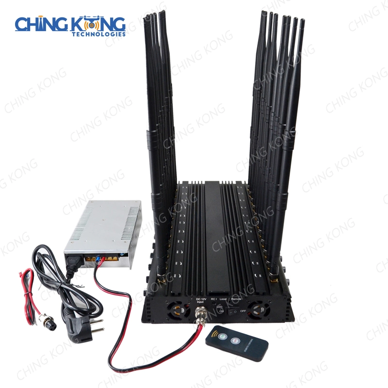 22-Band-Desktop GSM Wi-Fi 3G 4G 5G-Mobiltelefon-Signal Jammer