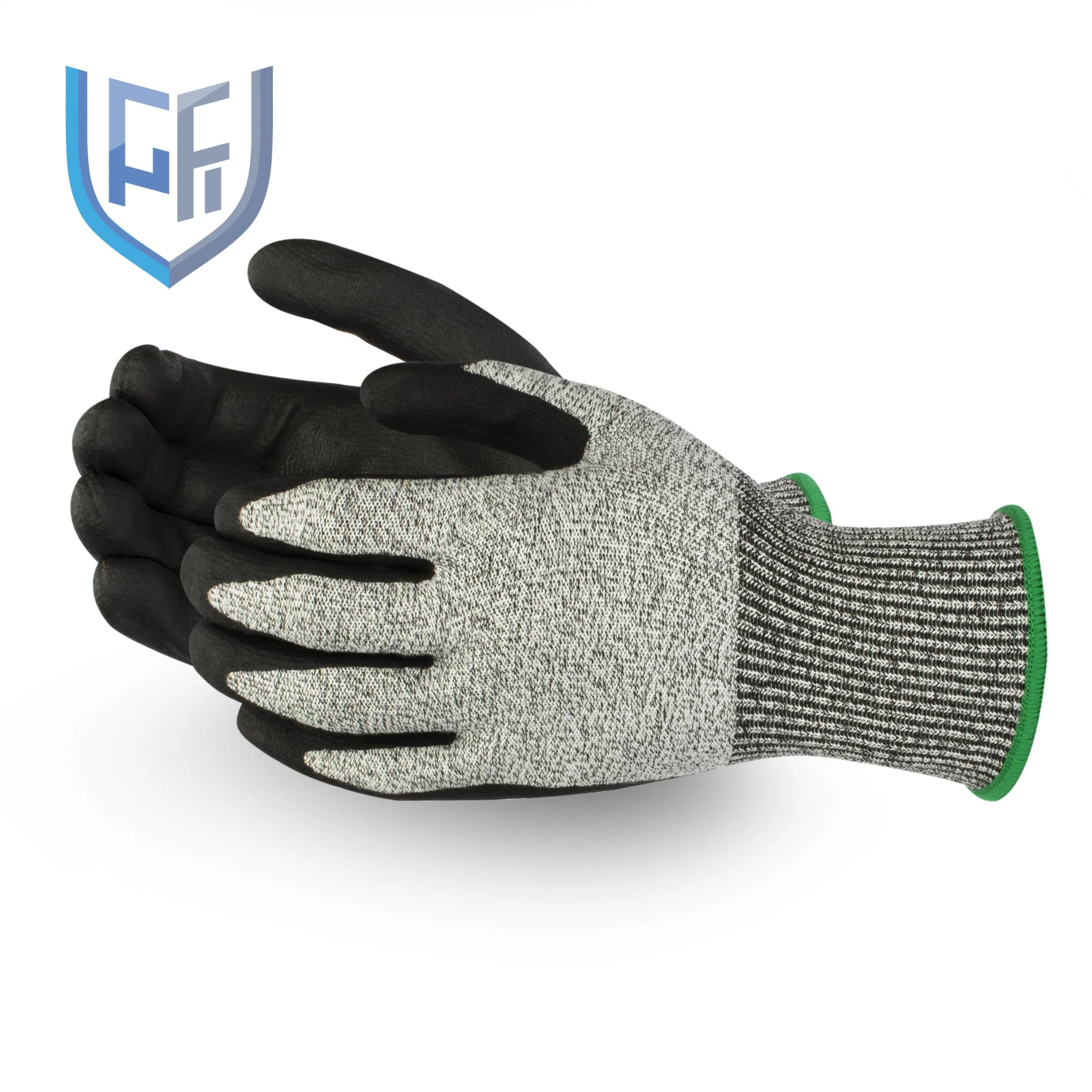 ANSI Standard Level 4 Cut Resistant Sandy Nitrile Coated Hand Gloves