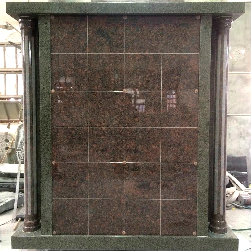 48 Niche All Granite Columbarium with Two Pillars