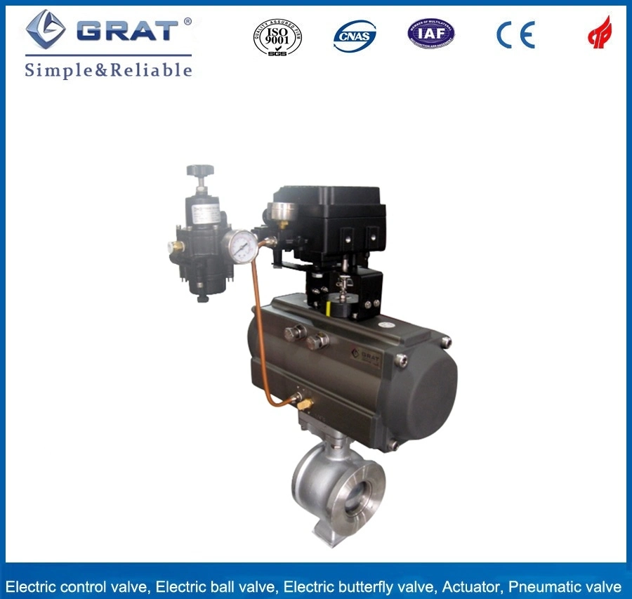 Pneumatic Control Metal-Seal Half Bore Wafer Ball Valve Bn2302 with Ce