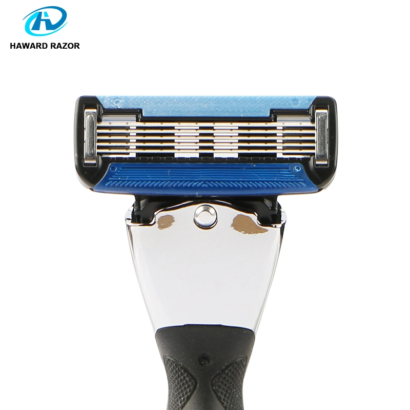 D954L Small MOQ Imported Razor Cartridge Five Blades+1 Fine Trimmer Shaving Razor with Refills