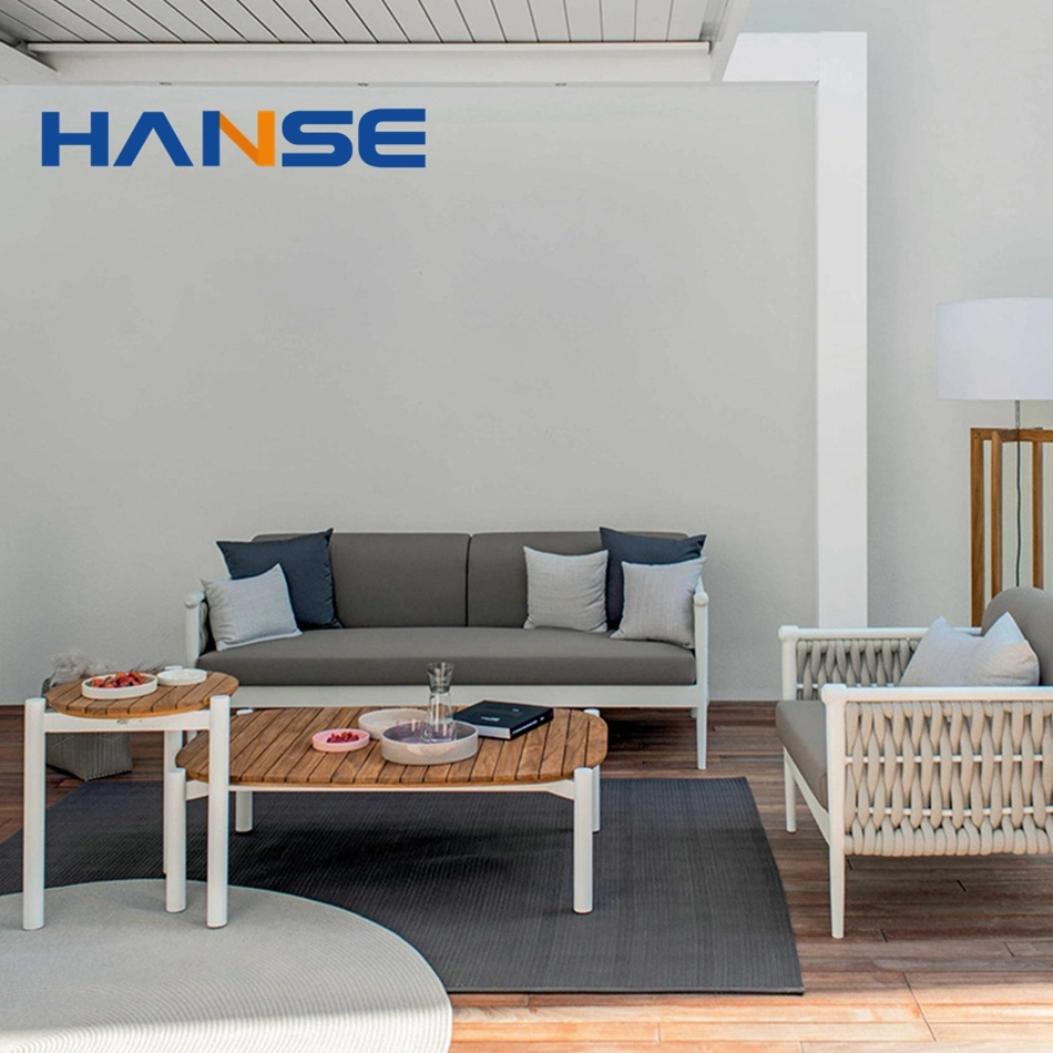 Nuevo cartón de embalaje estándar Hanse chaise lounge Juego de Patio cojines