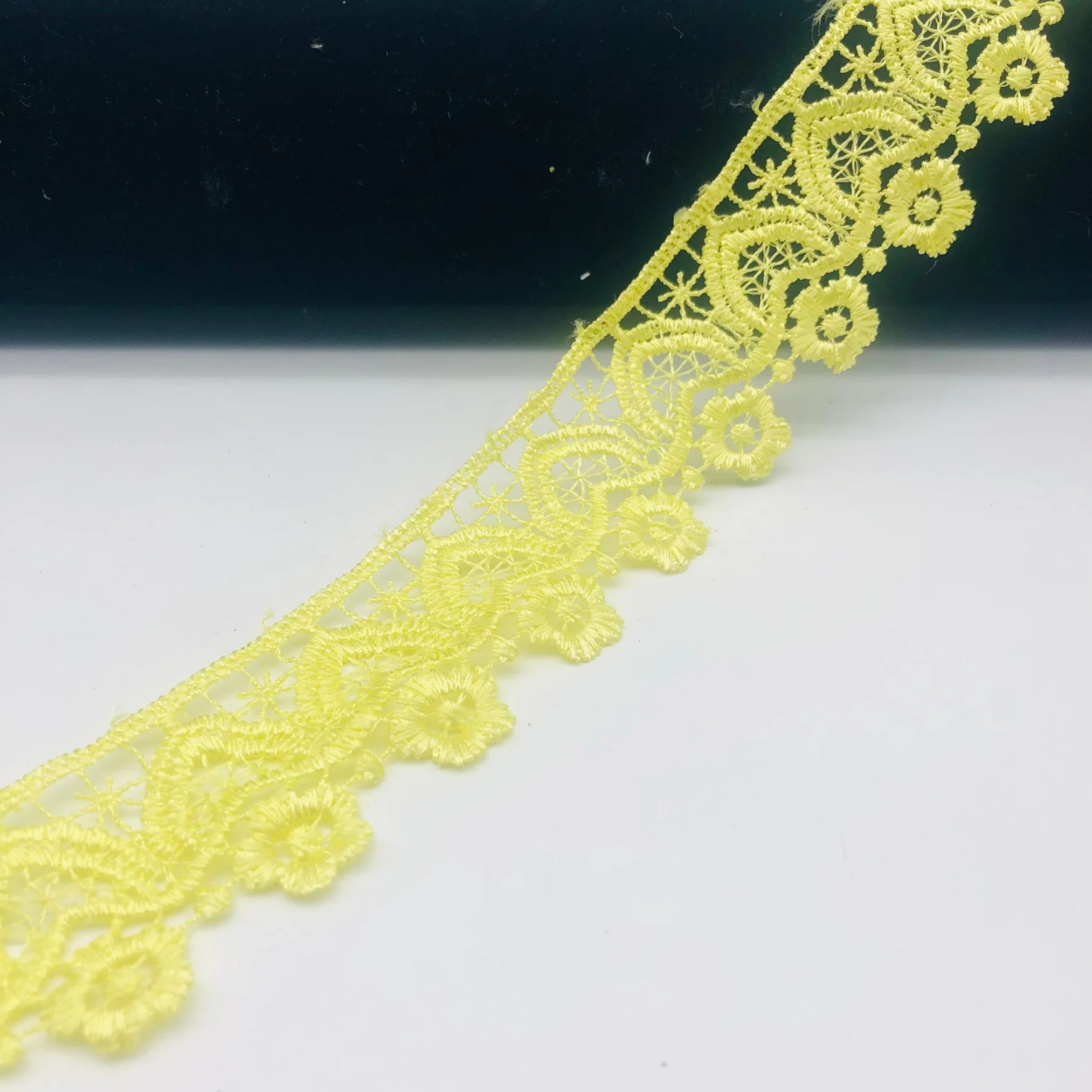 Best Selling Manufacturer Cheaper Price Black Chemical Lace Guipure Lace for Dress