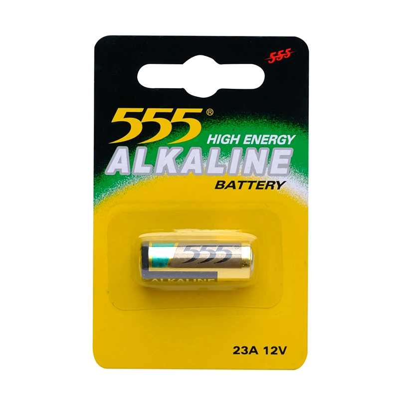 China Dry Battery 555 batería alcalina Marca 23A