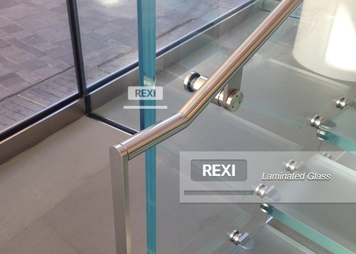 6.38mm to 40.28 mm PVB Clear Flat or Curved Toughened Tempered Laminated Glass