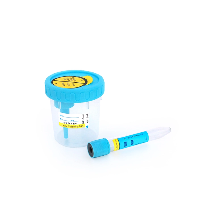 High quality disposable urine specimen container vacuum container with integrated urine transfer device Steril factory