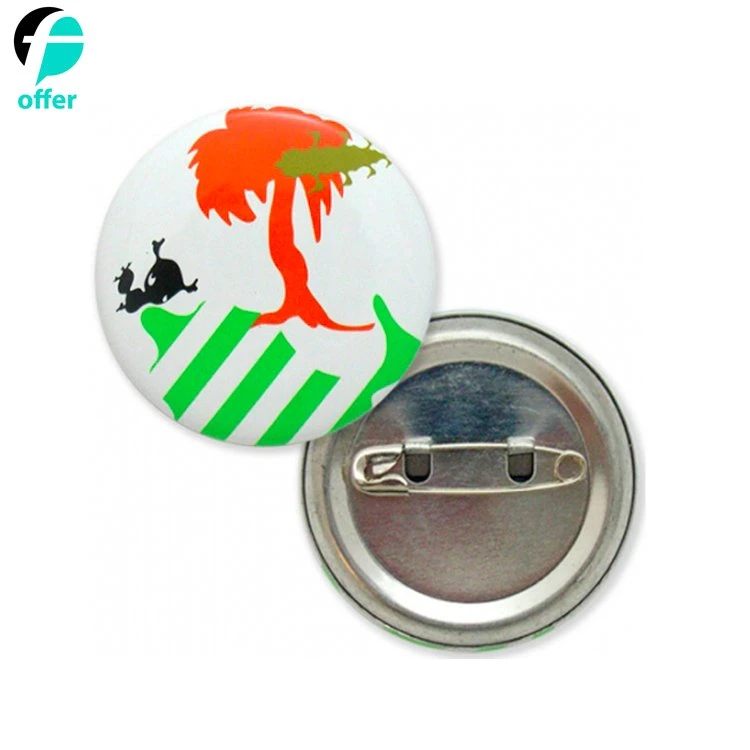 Promotional Gifts Custom Logo Star Shape Tin Button Badge