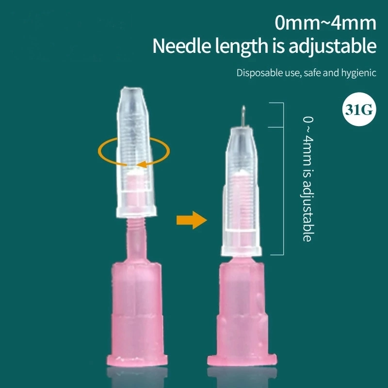 34G1.5mm4mm Needle Piercing Subcutaneous Skin Prick Needle Meso Nano Needle Stainless Steel