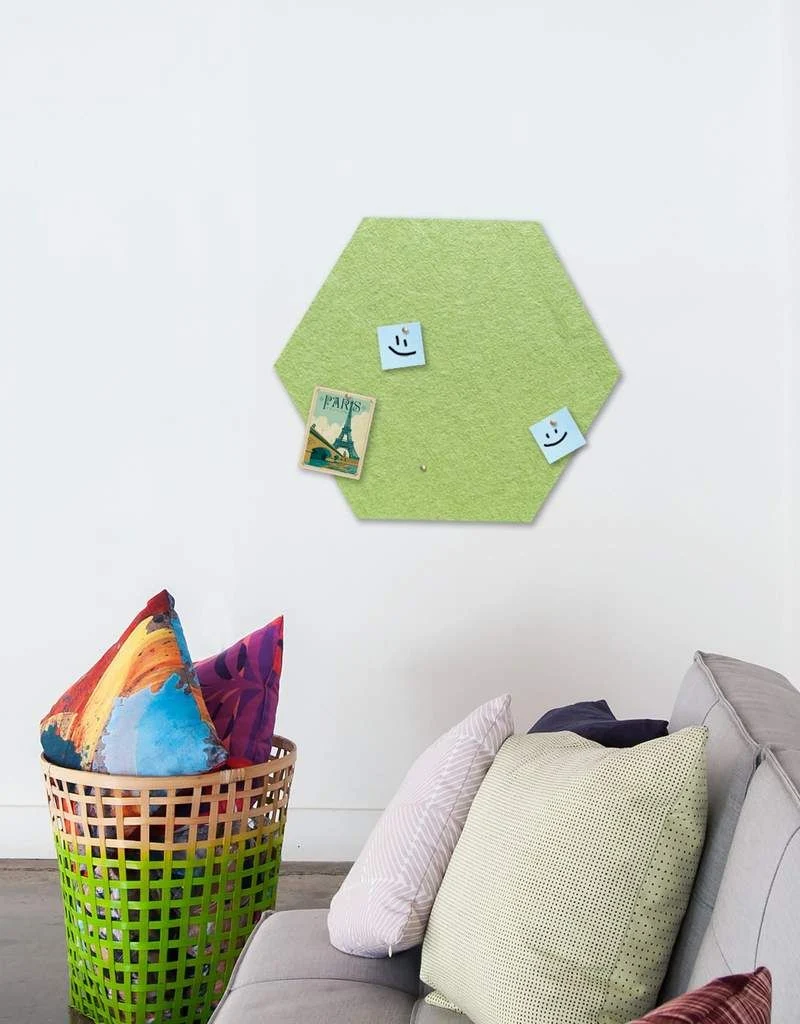 Home Wall Decoration Large Sauqre Notice Board Polyester Felt Acoustic Pin Boards