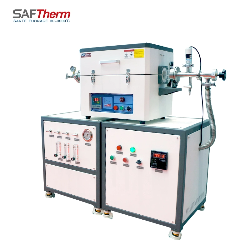 شهادة CE 1200c مخصصة CVD Tube Furnace Laboratory Furnace الخامل Gas فرن التفريغ القابل للبرمجة