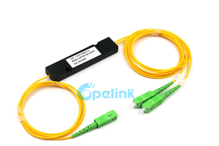 1X2 Sc/APC Optical Fiber Fbt Coupler, 1310nm&1550nm, 1m