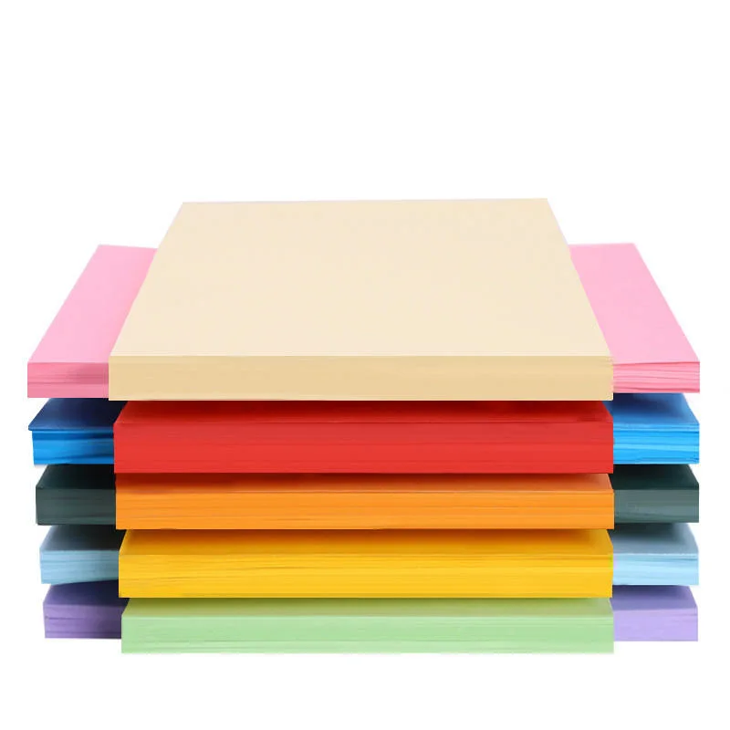 A4 Size Color Cardboard Color Copy Construction Paper Colored Card Stock Paper