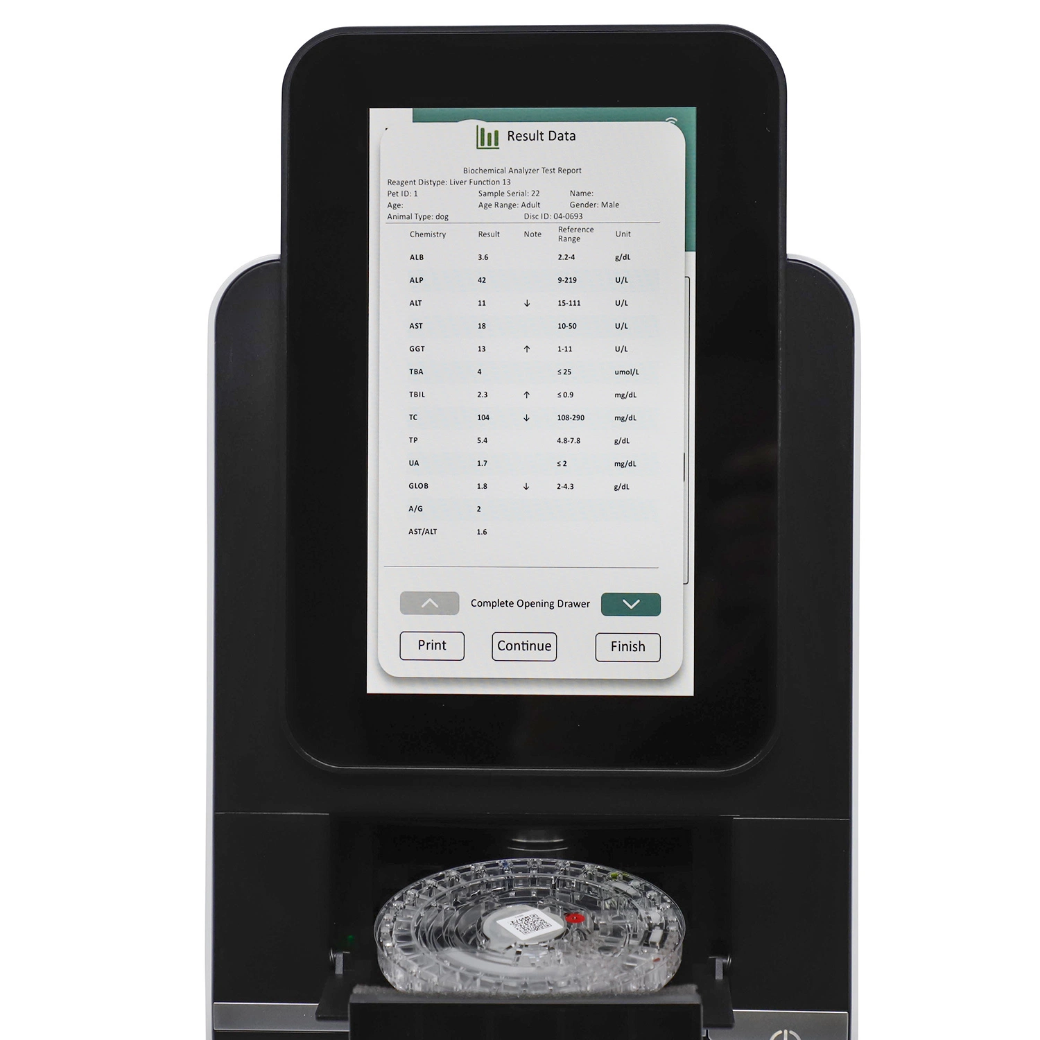 Noahcali-100 Medical Vet Equipment for Sale Biochemistry Analyzer