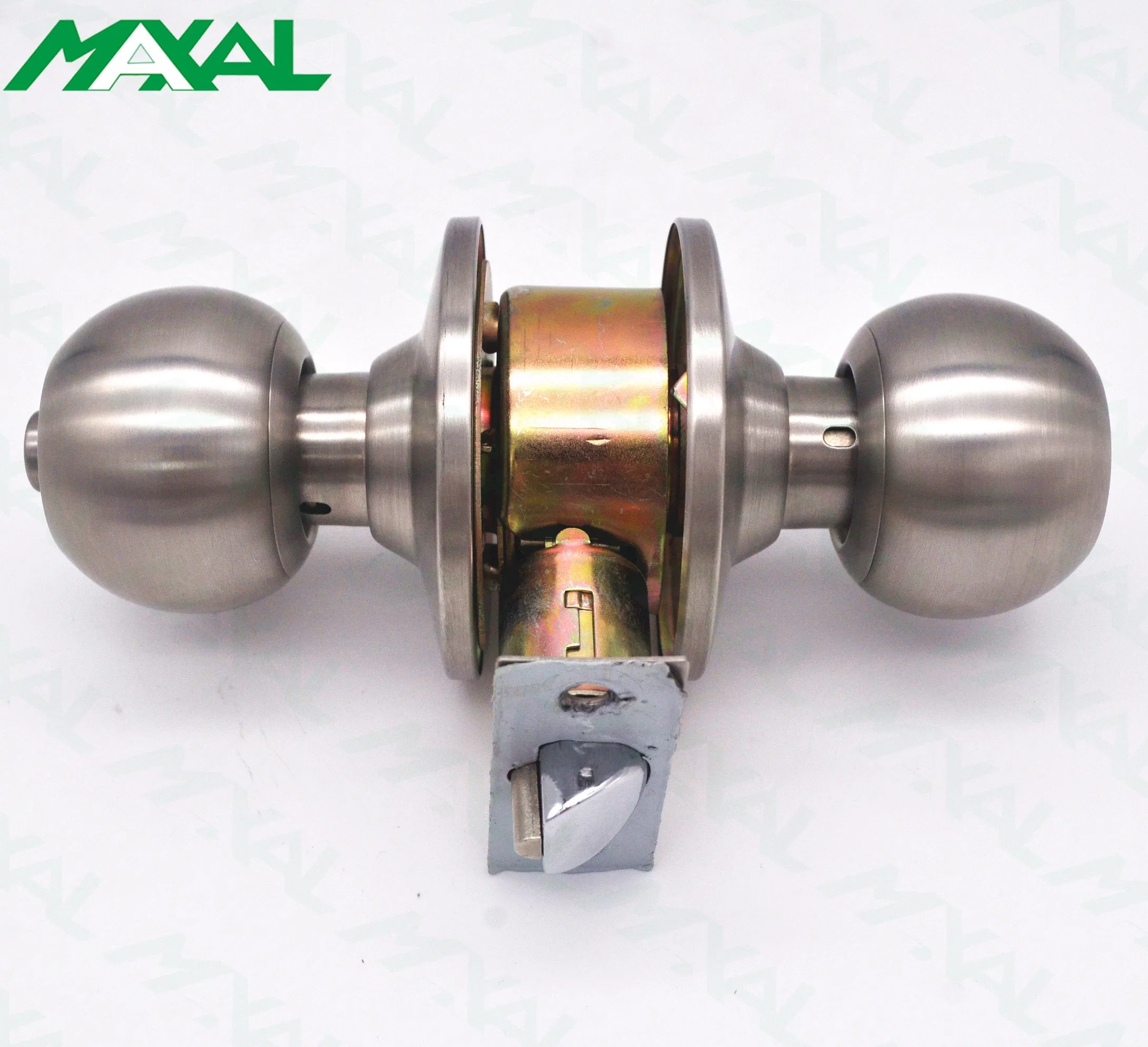 Maxal Stainless Steel High Security Entrance Function Door Cylindrical Knob Key Lock