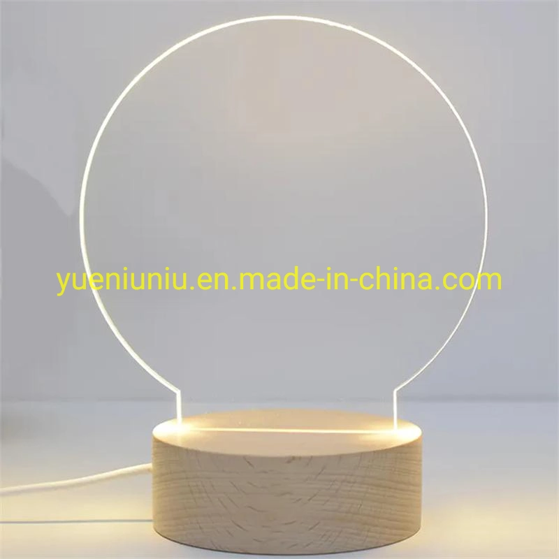 Resin Bedside Desk LED Botany Dimmable Touch Table Lamp Bamboo Night Light Crystal