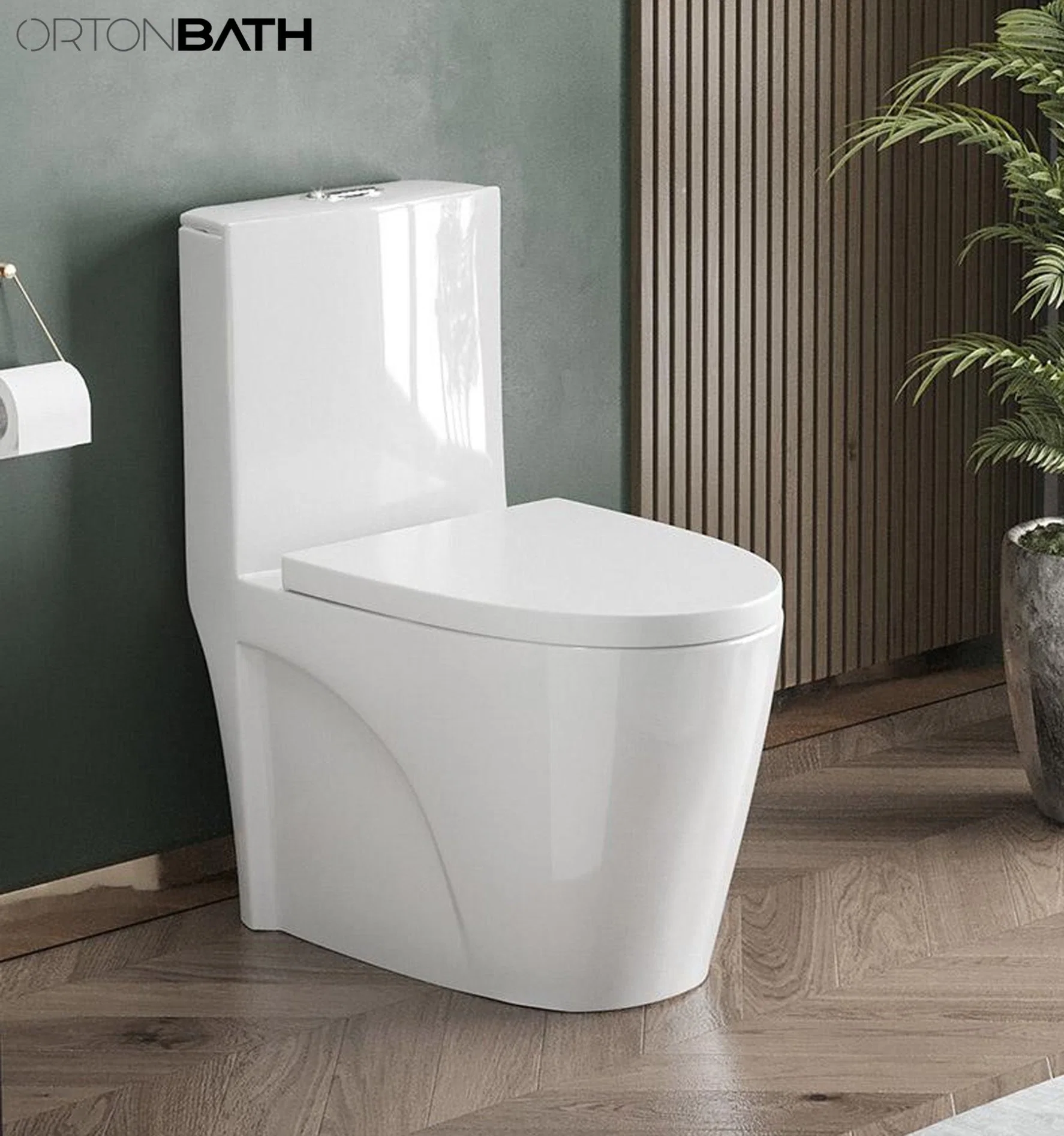 Ortonbath American Modern Hohe Standards Wc Günstige Sanitärkeramik WC-Kompost siphonic S-Trap ein Stück Toilette mit Toilette Schüssel Zubehör Für Sitzbedeckungen