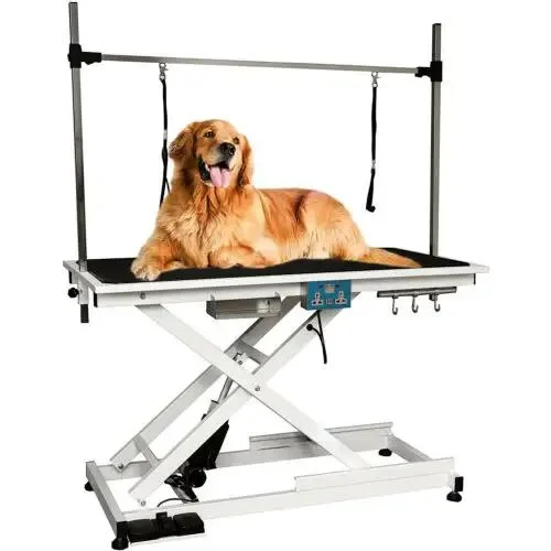 Yuever Medical Stainless Steel Animal Pet Electric Other Veterinary Instrument Lifting Kiss Dog Grooming Table