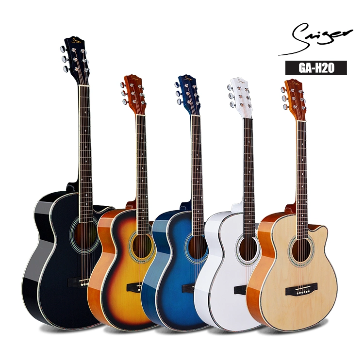 Китайская фабрика 40 дюймов Смигер Бассвуд Начинающий фолк Акустическая гитара