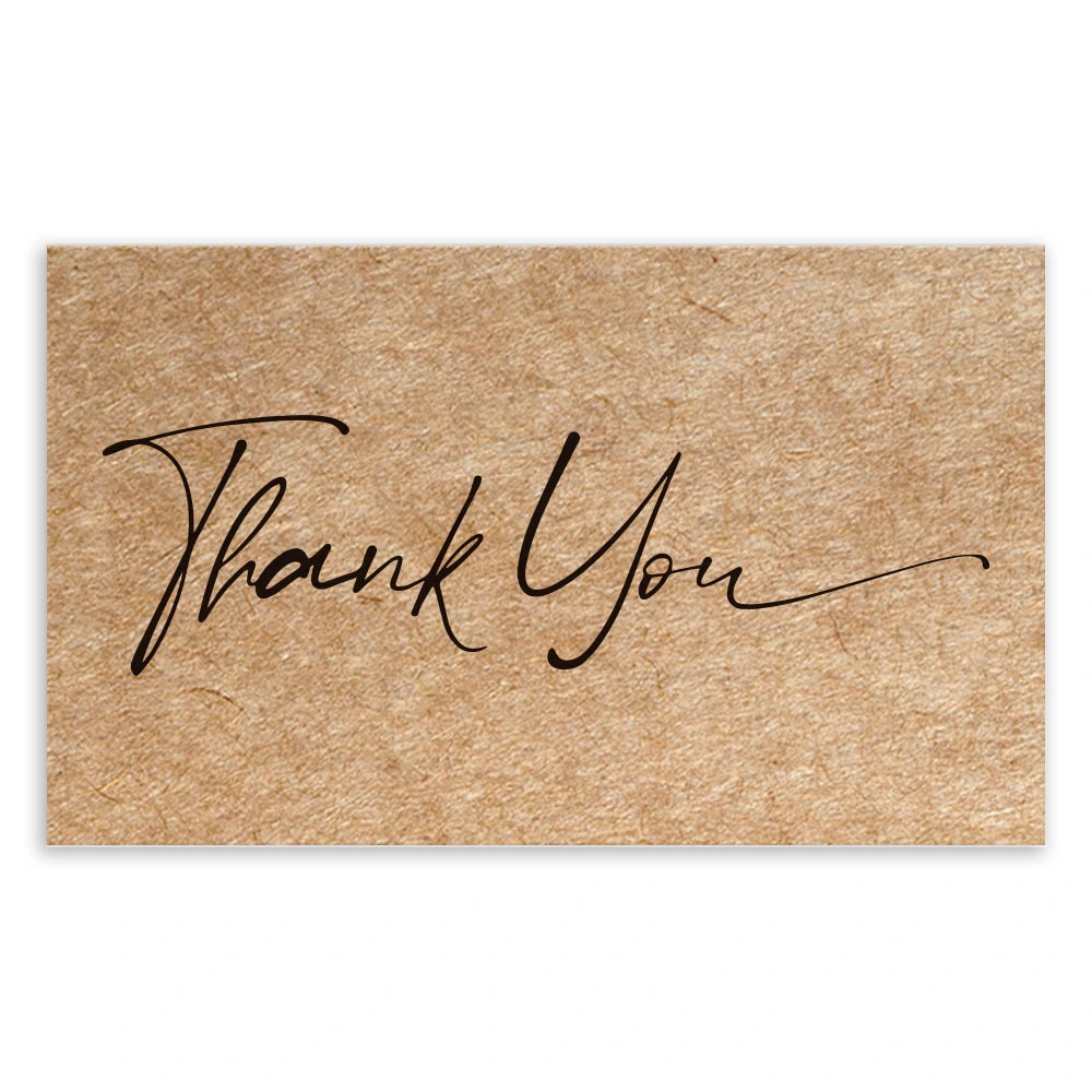 Wholesale/Supplier Custom Thank You Card for Business Gift Packaging E-Commerce Thank You Card