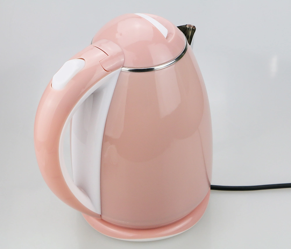 Portátil para uso doméstico 220-240 V 1.8L Pink chaleira eléctrica