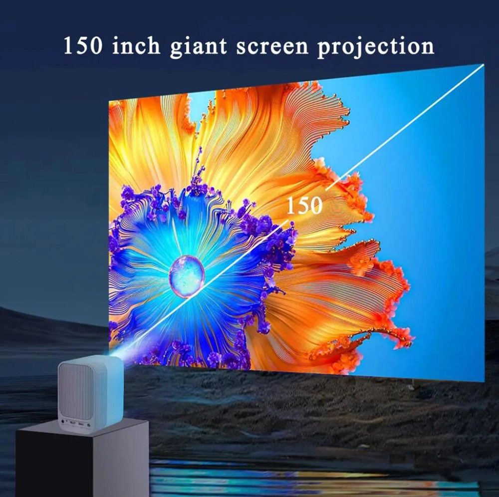 4K Support Portable Mini Pico LCD Home Theatre Outdoor 3D Ready Meeting Autofocus LED Projector