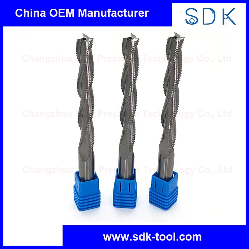 3 Flutes Single Straight Hole OEM Customized Solid Carbide Roughing Milling Tools for Aluminum