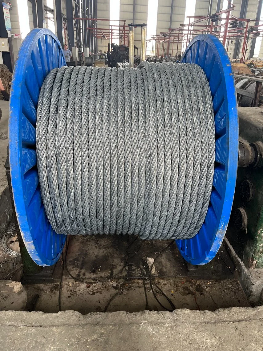 7X37 Core Steel Wire Rope Hot Dipped Galvanized Cables Alloy Steel