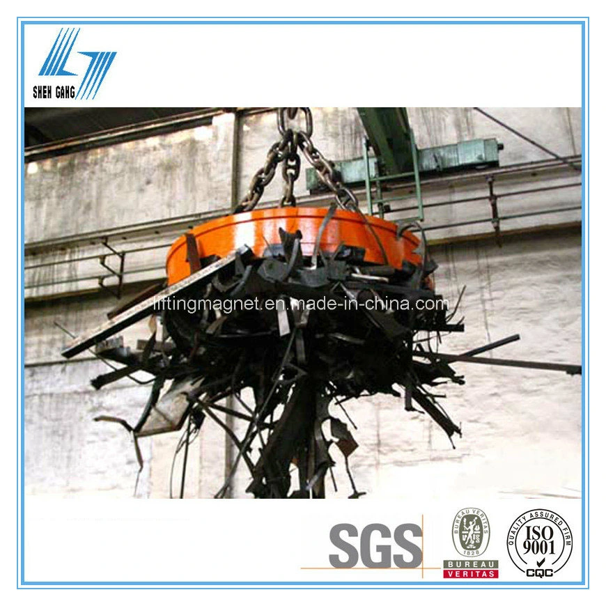 2 Ton Circular Type Eot Crane Electro Lifting Magnet for Steel Scrap