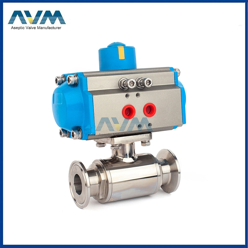 SS304 SS316L Stainless Steel Sanitary Butterfly Type Welded Ball Valve