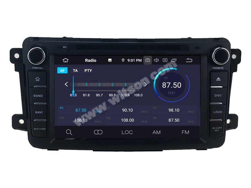 Radio de voiture Android 10 de Witson lecteur Bluetooth pour Mazda CX-9 2009-2014 système audio GPS multimédia du véhicule