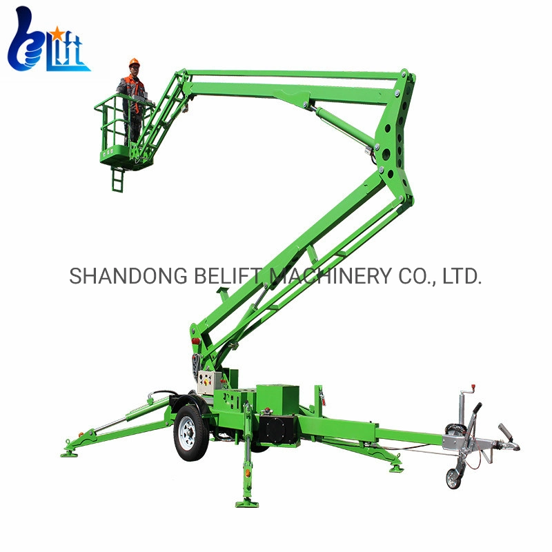 200kg Hydraulic Cherry Picker Towable Spider Boom Lift