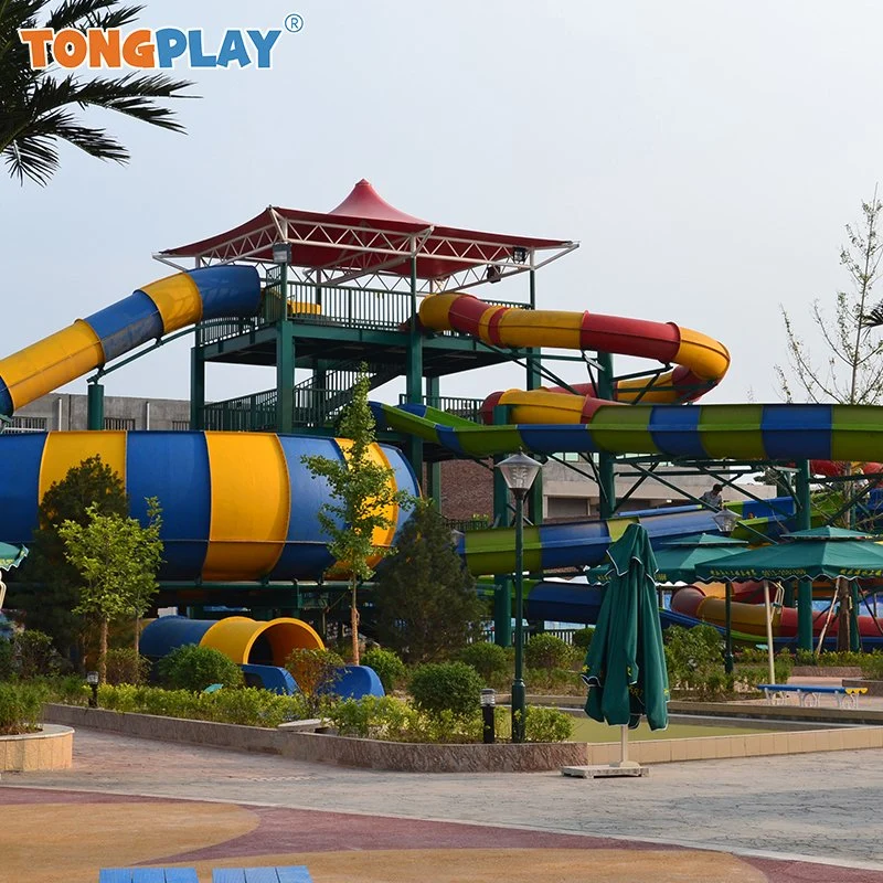 Aqua Splash Park Ausrüstung Fiberglas Wasser Rutsche Rohre Wasser Spiel Sehenswürdigkeiten