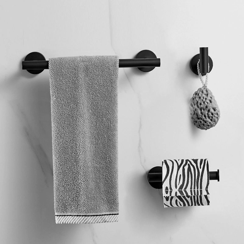 Bathroom Hardware Set Black Wall Mount Bathroom Accessories