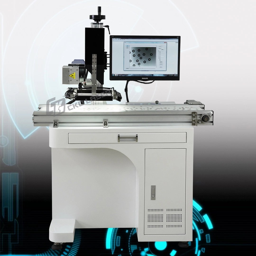 Fiber/UV/CO2 Laser Vision Location Marking System for Irregular Material Quickly Automatically